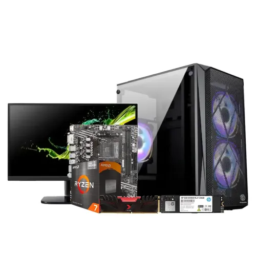 Amd Ryzen 7 5700g Custom Desktop Pc With Monitor Goinmart Amd Ryzen 7 5700g Custom Desktop Pc With Monitor Goinmart